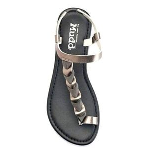 Gorg  women's braided faux-suede sandals sz 9-10